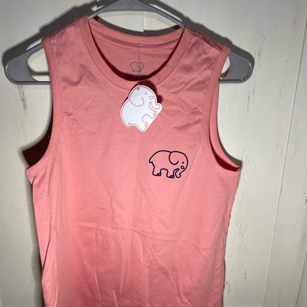 Ivory Ella 100% cotton Coral pink Tank Top size small NWT